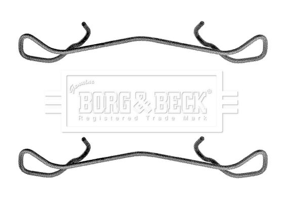 BORG & BECK Комплектующие, колодки дискового тормоза BBK1170